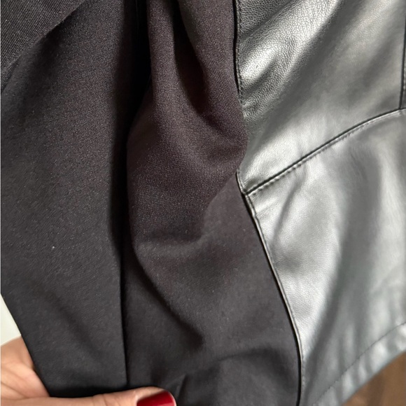 DKNY Black Faux Leather Moto Jacket - Picture 8 of 13